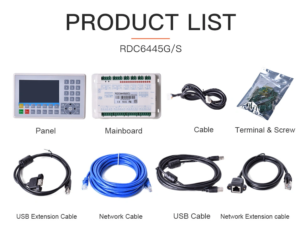 Ruida Rdc6445g Laser Controller CO2 for Laser Spare Parts Upgrade Rdc6442gt Board CNC DSP Laser Machine Control Card Rd 6445s